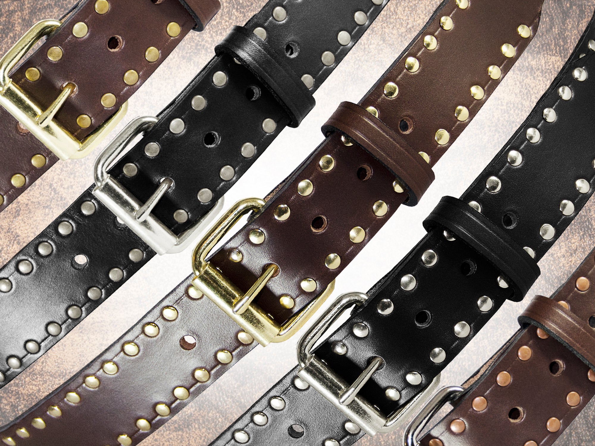 Handmade Solid Leather Belt - Full Grain Italian Leather